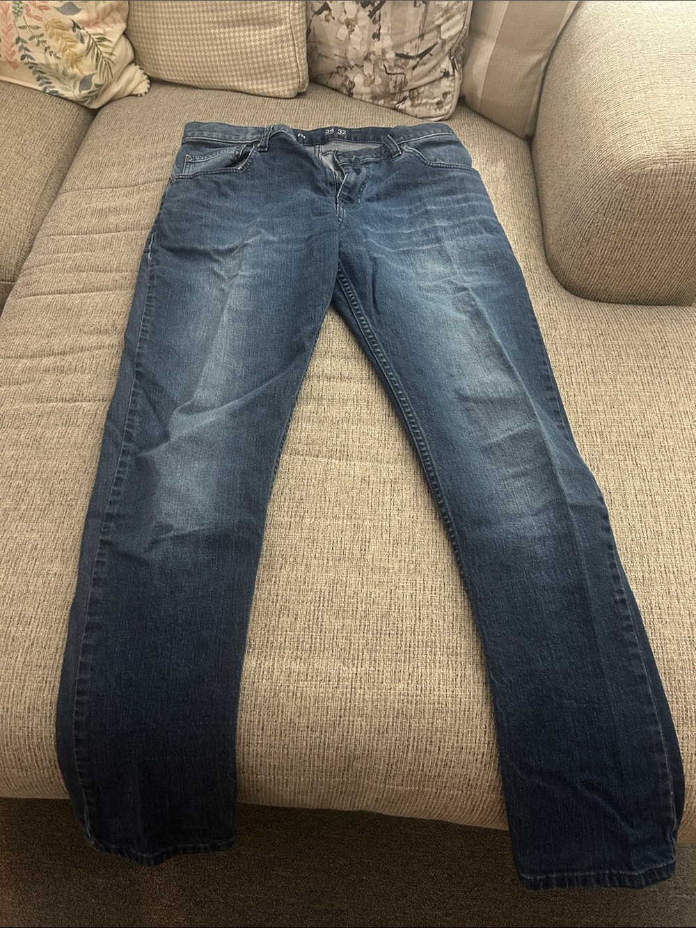 INC International Concepts Men's Dark Blue Jeans